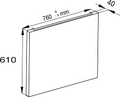 Jacob Delafon Боковая панель Evok 76 E6964-00 – фотография-2